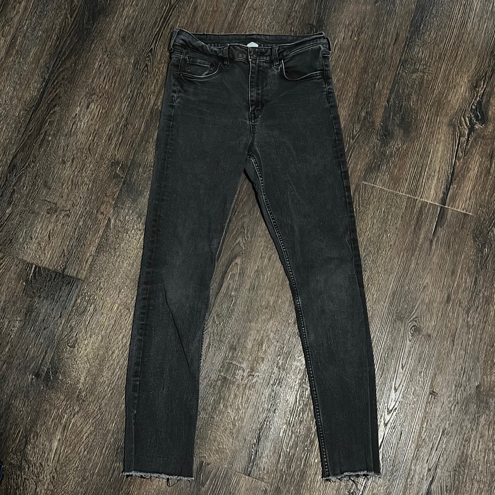 & Denim slim ankle high waist jeans size 28